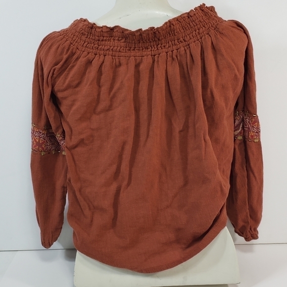 Hollister Bohemian Orange Blouse - Picture 4 of 5